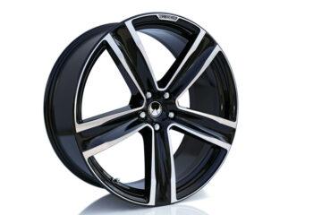 Fælge/dæk sæt 21" VOLUTION V Diamond-cut, sort